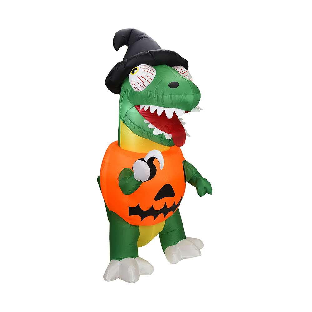 180 cm Halloween oppblåsbar pirat dinosaur utendørs dekorasjon （innebygd LED）